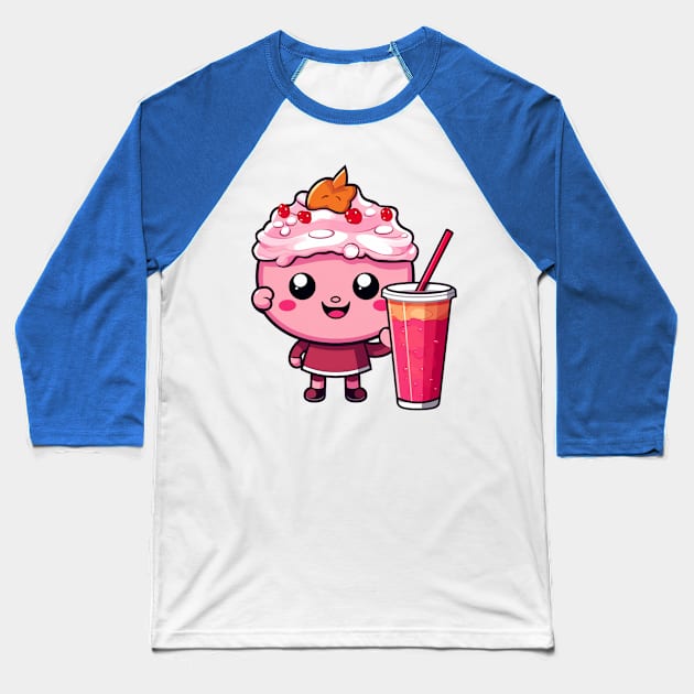 kawaii Ice cream  T-Shirt cute Candy food gilrl Baseball T-Shirt by nonagobich